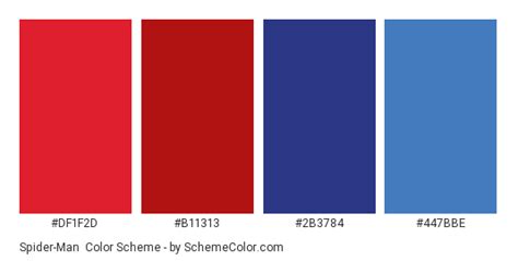 spider man color code.